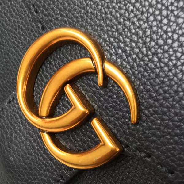 Gvc*1 gg marmont leather tote bag 2240