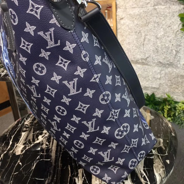 l0vis Vvtt0n atlas tote giraffe black 3762 35.5cm