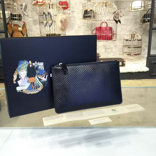 Pra*a leather clutch men