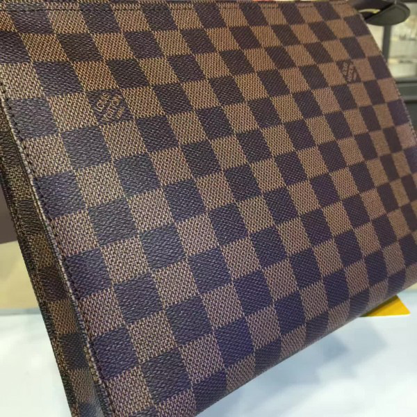 l0vis Vvtt0n toiletry cohotbag pouch 26 damier ebène canvas