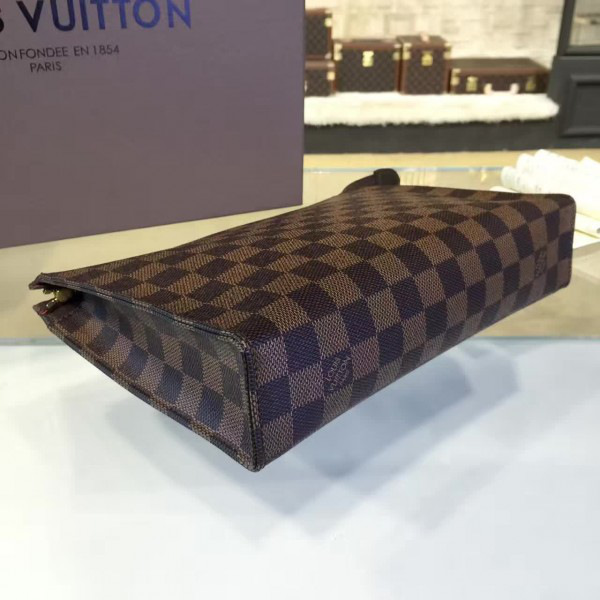 l0vis Vvtt0n toiletry cohotbag pouch 26 damier ebène canvas