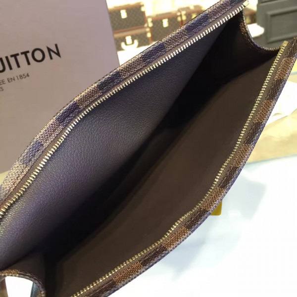 l0vis Vvtt0n toiletry cohotbag pouch 26 damier ebène canvas