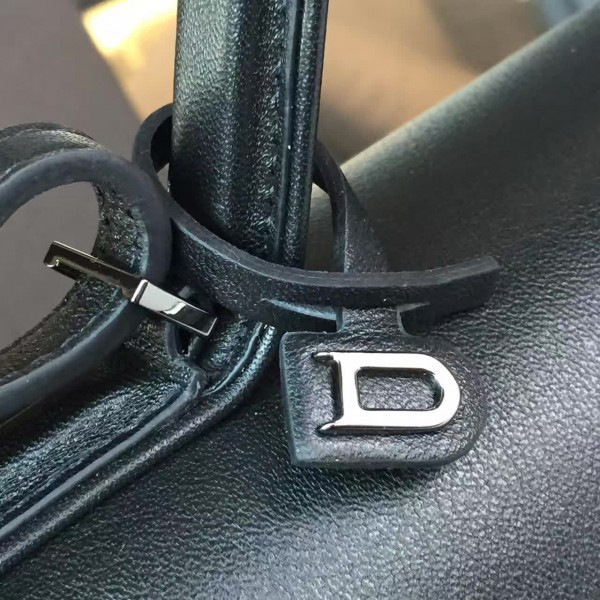 Delvaux calfskin mm tempete satchel  27cm x11cm x 21cm