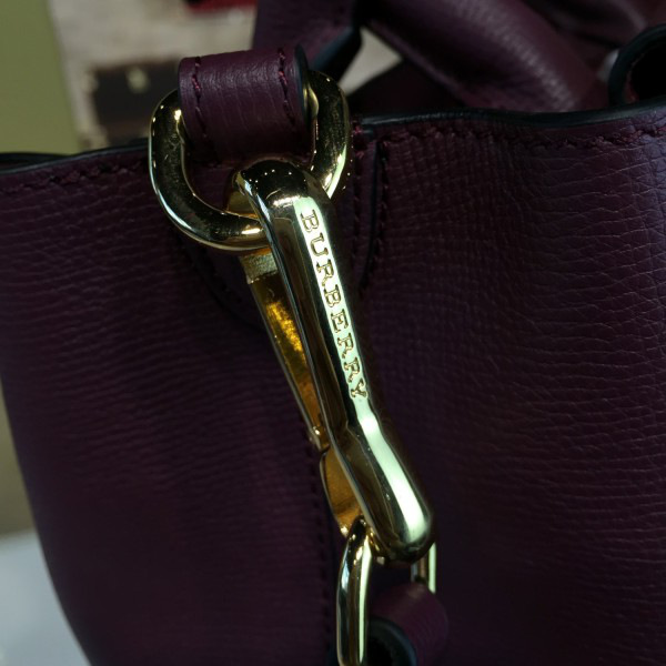 Bv*b*rry dark purple shoulder bag 29.5cm x 14cm x 20.5cm