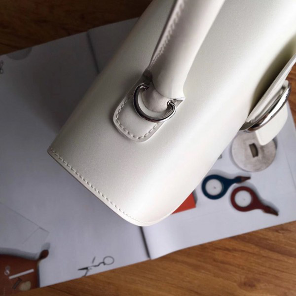Delvaux mm brillant satchel white 1530 28cm x 14cm x 22cm