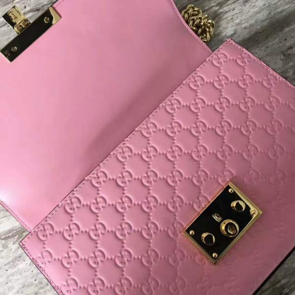 Gvc*1 gg leather padlock cohotbag 2157