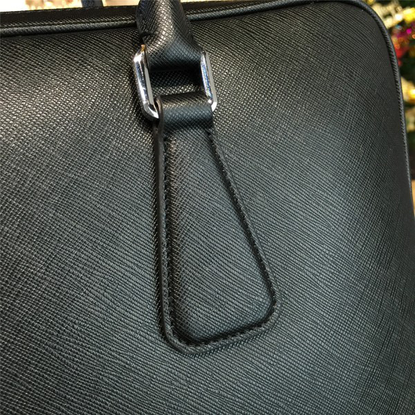 Pra*a leather briefcase 4222 37cm x 5.5cm x 29cm