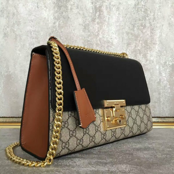 Gvc*1 gg leather padlock cohotbag  2164