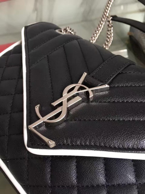 Y51 envelop satchel black and white 4814 24cm x 15cm x 7 cm