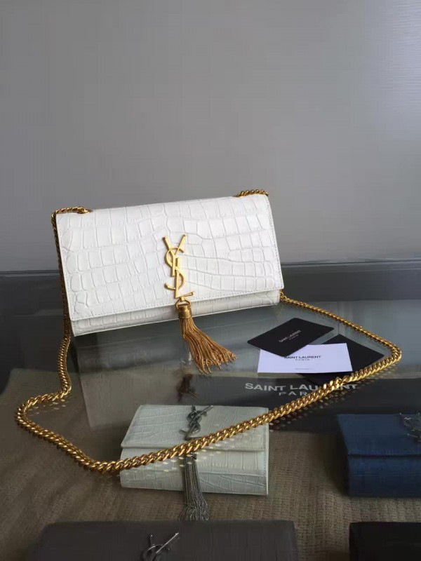 Y51 monogram kate bag with leather tassel 5010 24cm x 14.5cm x 5.5cm