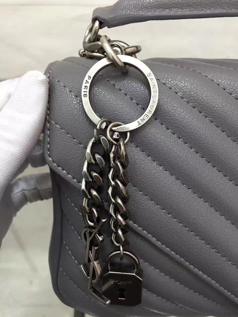 Y51 female bag 26608 elephant grey medium 24*20*8.5