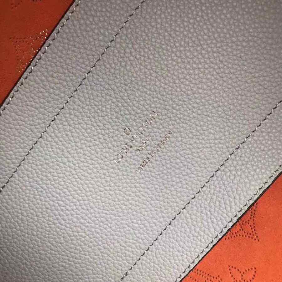 LV calf leather tote 34cm blue 34.0x 18.5x 13.0 cm