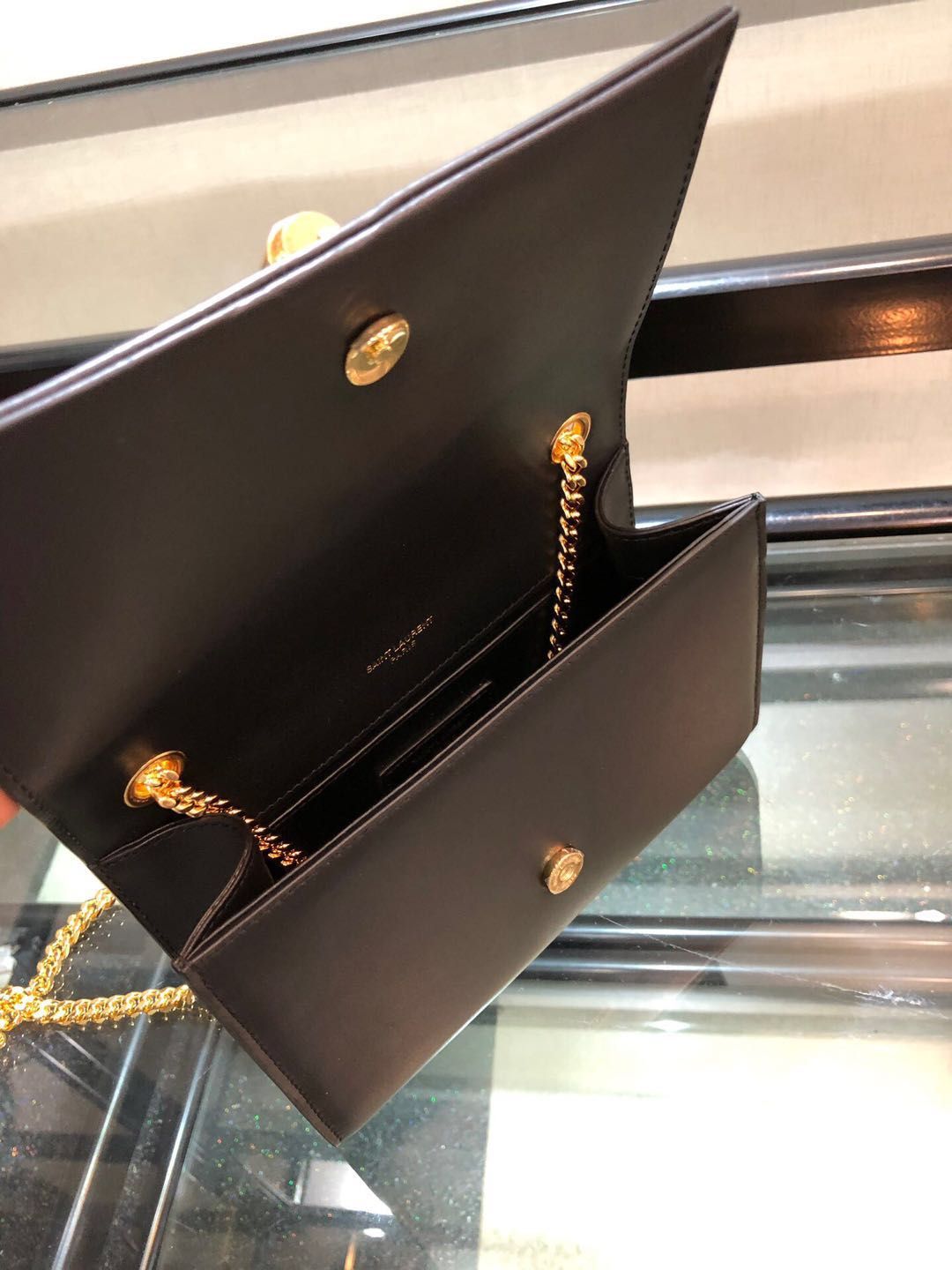 Y51 monogram kate with gold tassel 5053  24cm x 14cm x 4.5cm