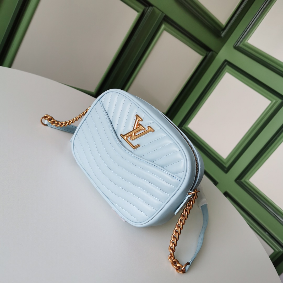l0vis Vvtt0n new wave camera bag blue m53683 21.5 x 15.5 x 6.0 cm