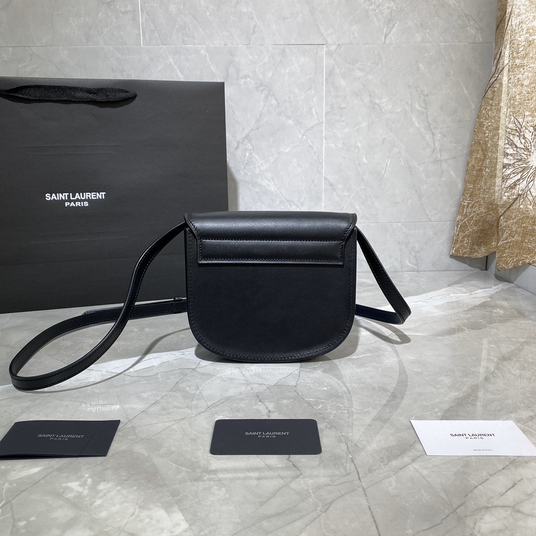 Y51 kaia small satchel in smooth vintage leather black 619740 18 x 15.5 x 5.5 cm