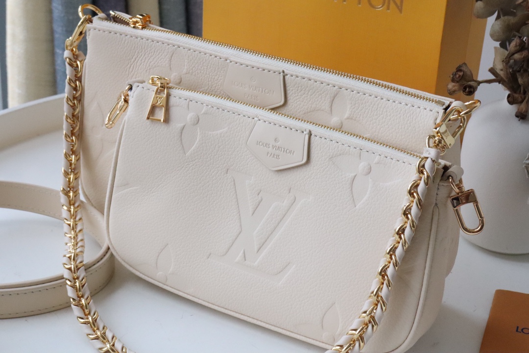 l0vis Vvtt0n multi pochette accessoires monogram empreinte leather cream m80447 24 x 13.5 x 4 cm
