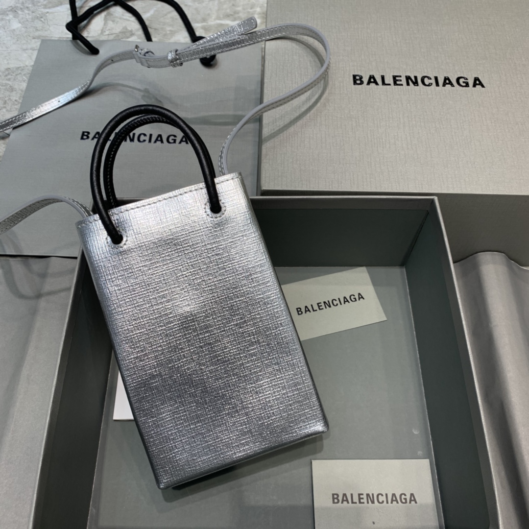 Ba1en*iaga shopping phone holder in silver 5938260 12 x 4.5 x 18 cm