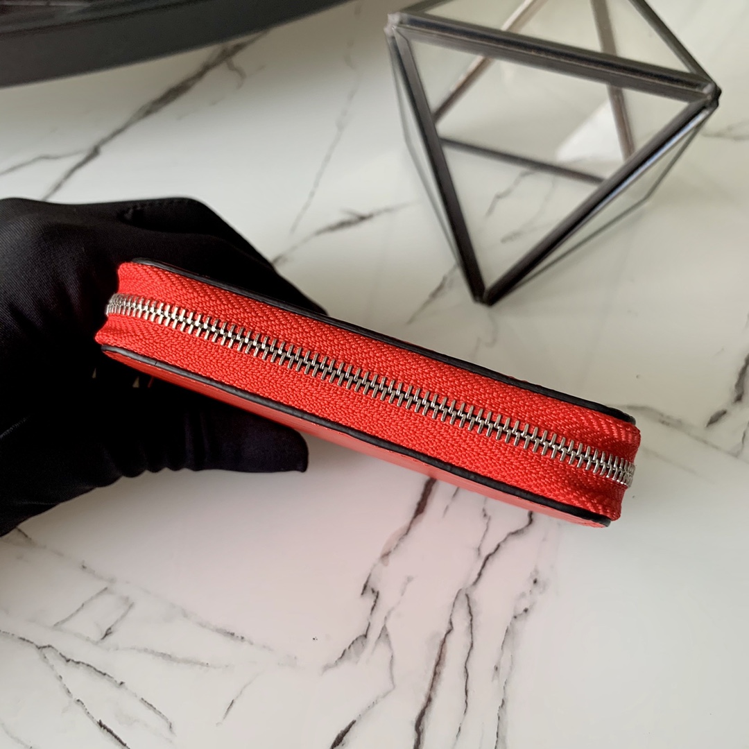 l0vis Vvtt0n zippy coin purse epi leather red m68759 11 x 8.5 x 2 cm