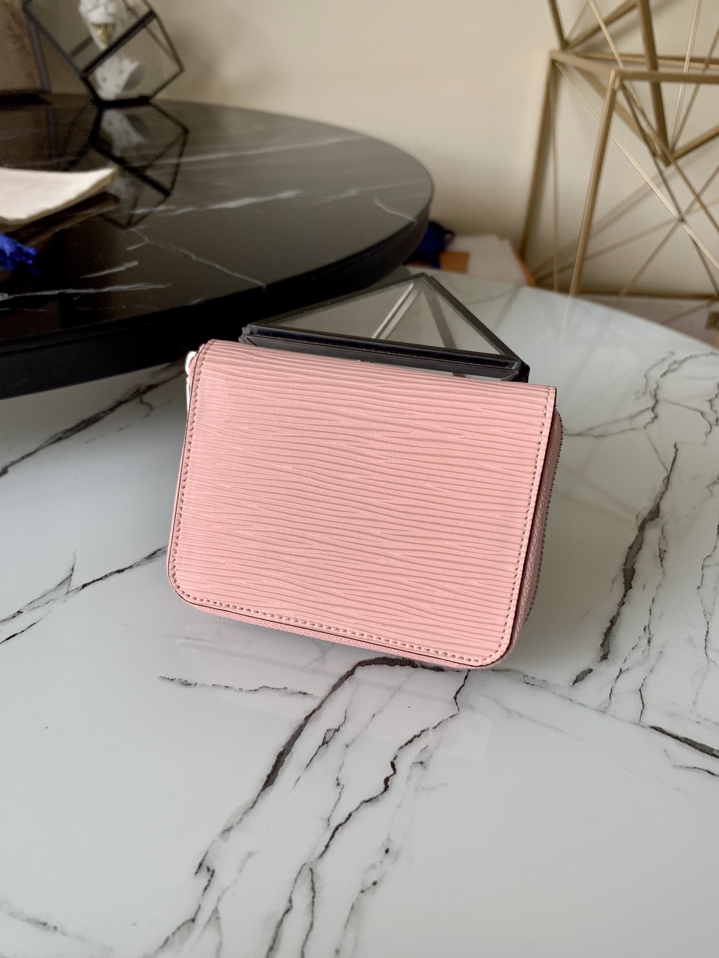 l0vis Vvtt0n zippy coin purse epi leather rose ballerine m61206 11 x 8.5 x 2 cm