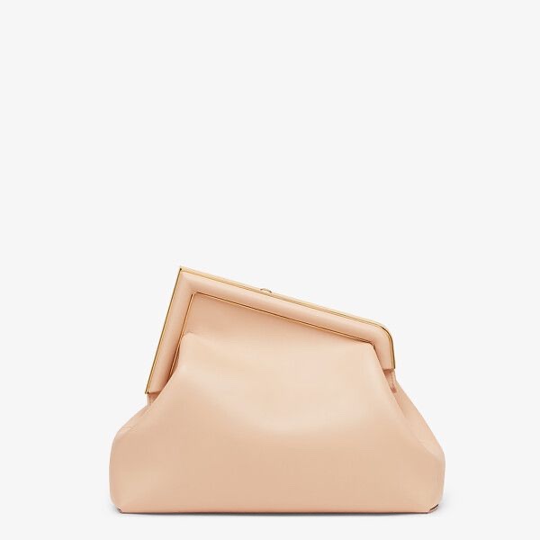 F**di first medium pink leather bag 8bp127abve 32 × 23 × 15 cm