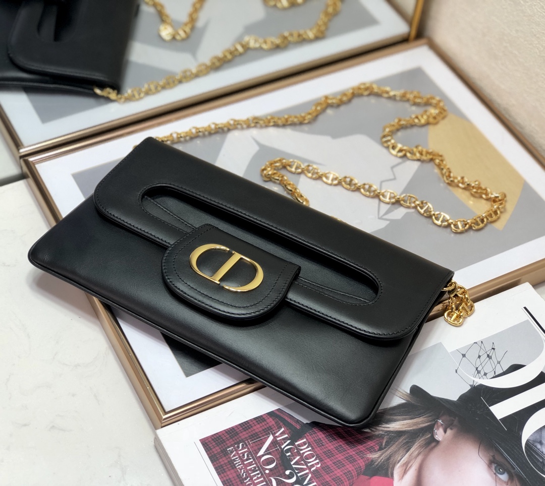 D10r medium double bag black 28 x 16.5 x 3 cm