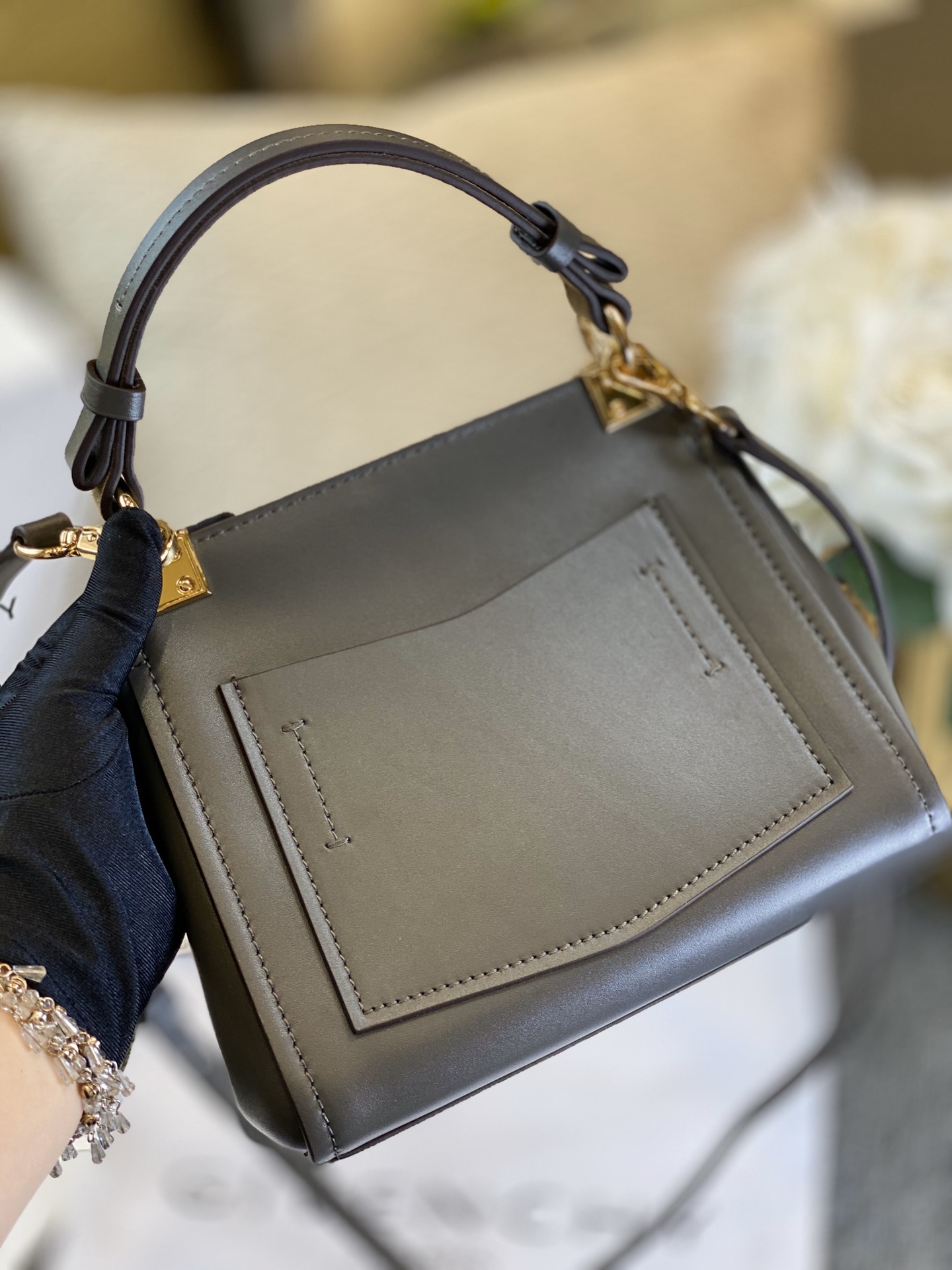 GIVENCHY MINI MYSTIC Bag Grey BB50C3B0LG 20 x 19 x 7 cm