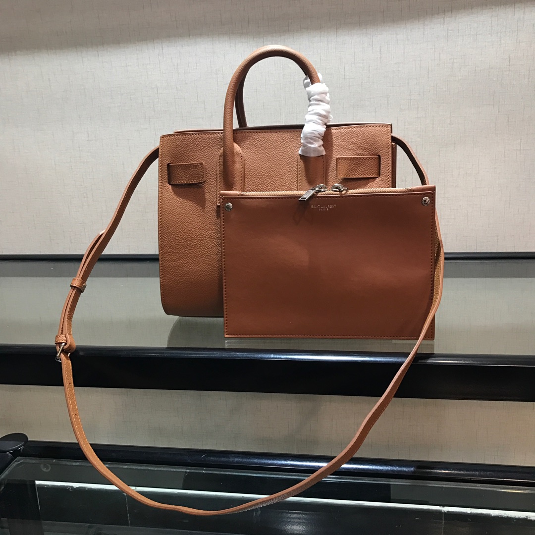 Y51 baby classic sac de jour in grained leather  blrown 421863 26 x 21 x 13 cm