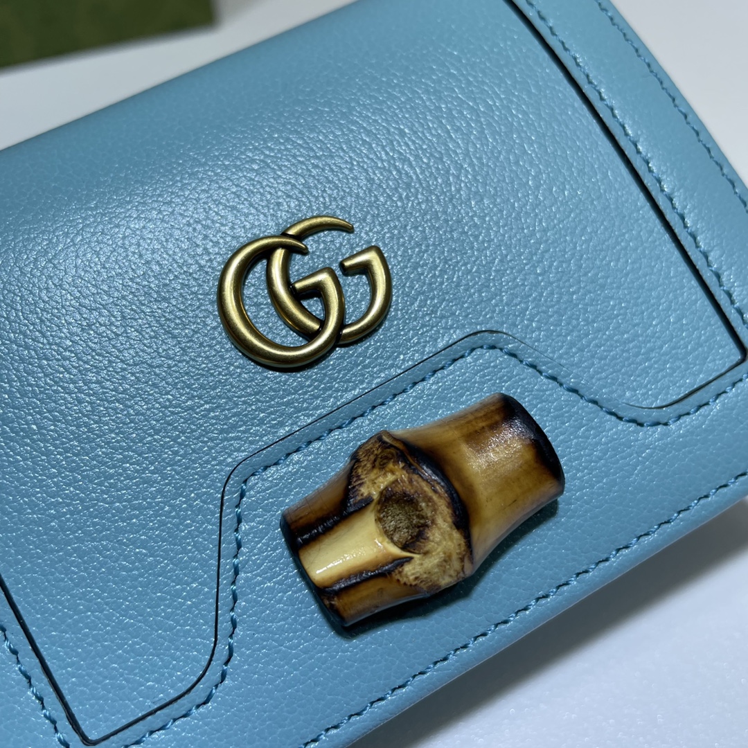 Gvc*1 diana card case wallet blue 658244 11 x 8 x 2.5 cm