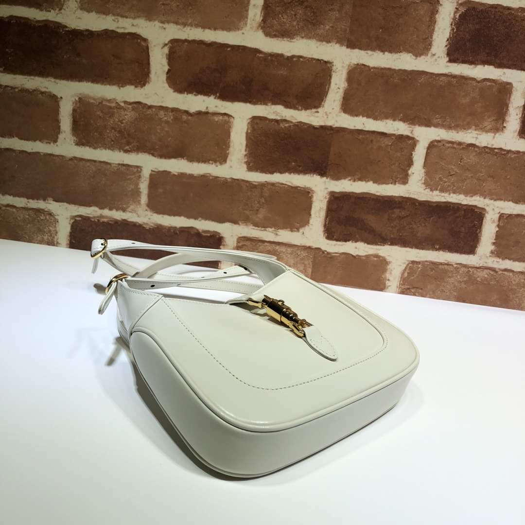 Gvc*1 mini jackie 1961 shoulder bag leather white 637091 19 x 13 x 3 cm