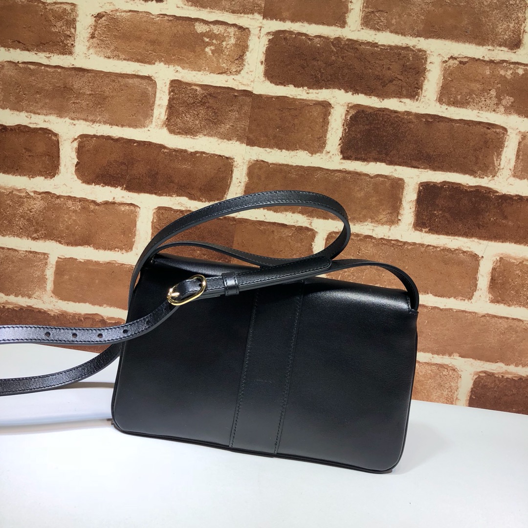 Gvc*1 small arli shoulder bag leather black 550129 25 x 16 x 5.5 cm