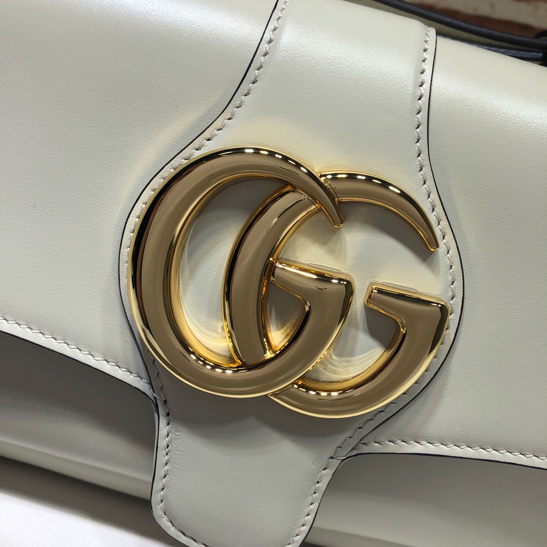 Gvc*1 small arli shoulder bag leather white 550129 25 x 16 x 5.5 cm