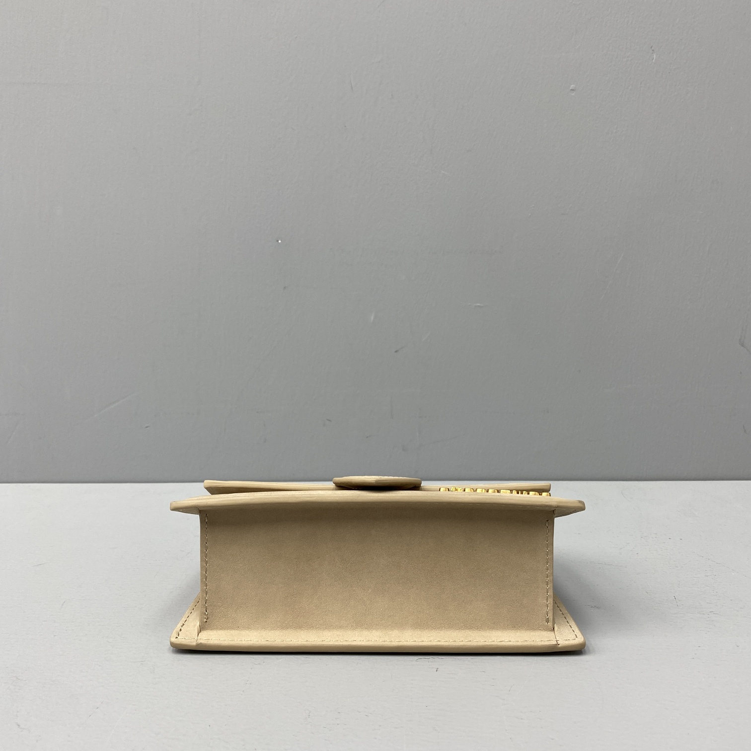 JACQUEMUS SMALL Le Bambino Velvet Beige 213BA06 18 x 6 x 7 cm