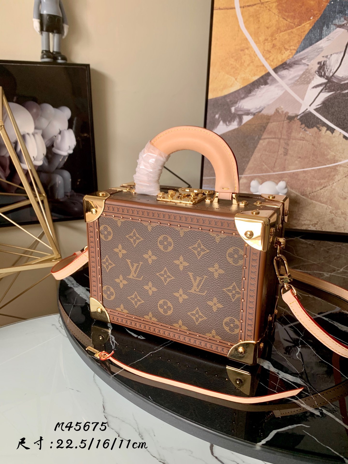 l0vis Vvtt0n valisette tresor monogram canvas m45673 22.5 x 16 x 11 cm