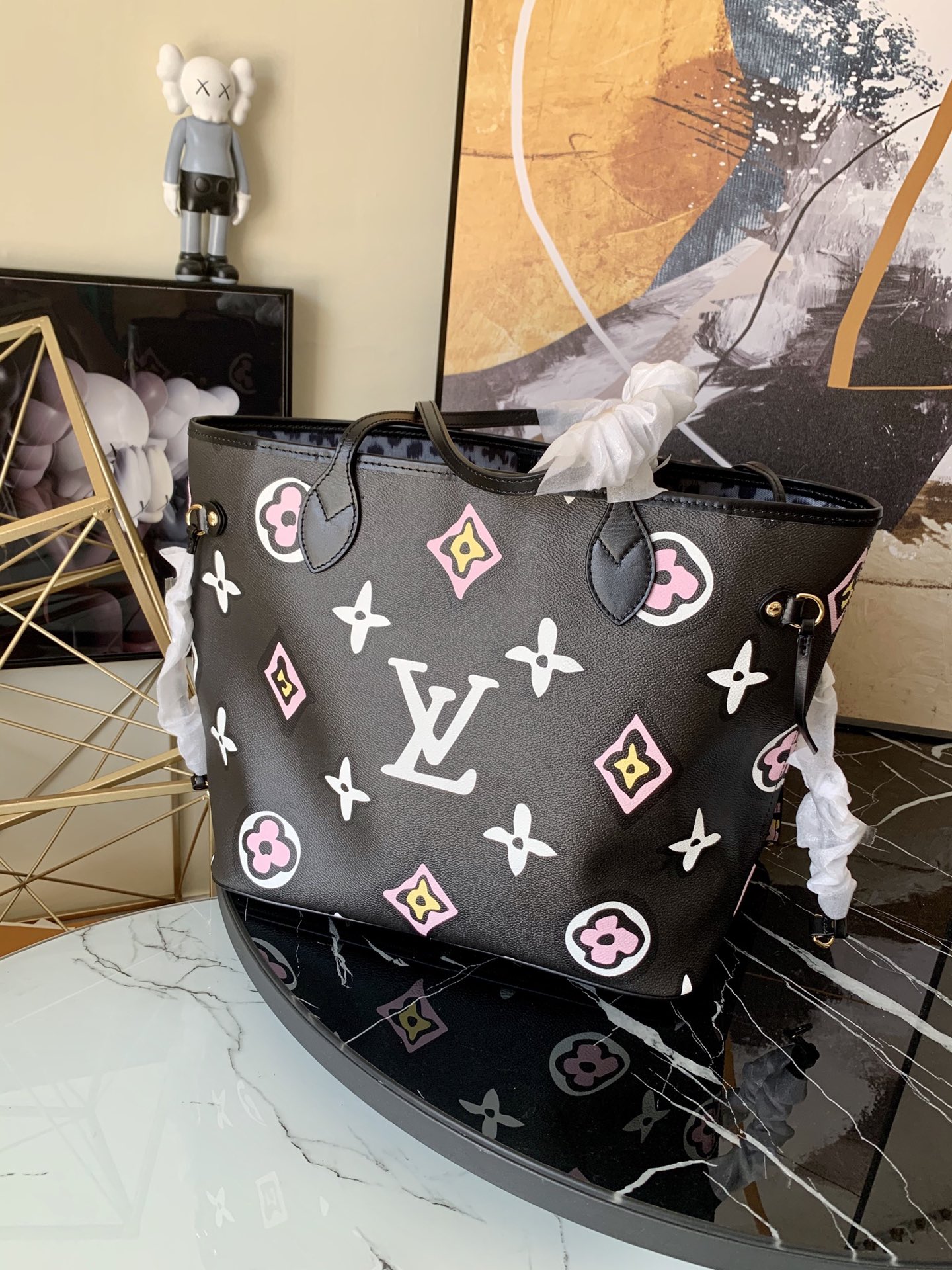 l0vis Vvtt0n neverfull mm monogram canvas wild at heart black m45818 32 cm