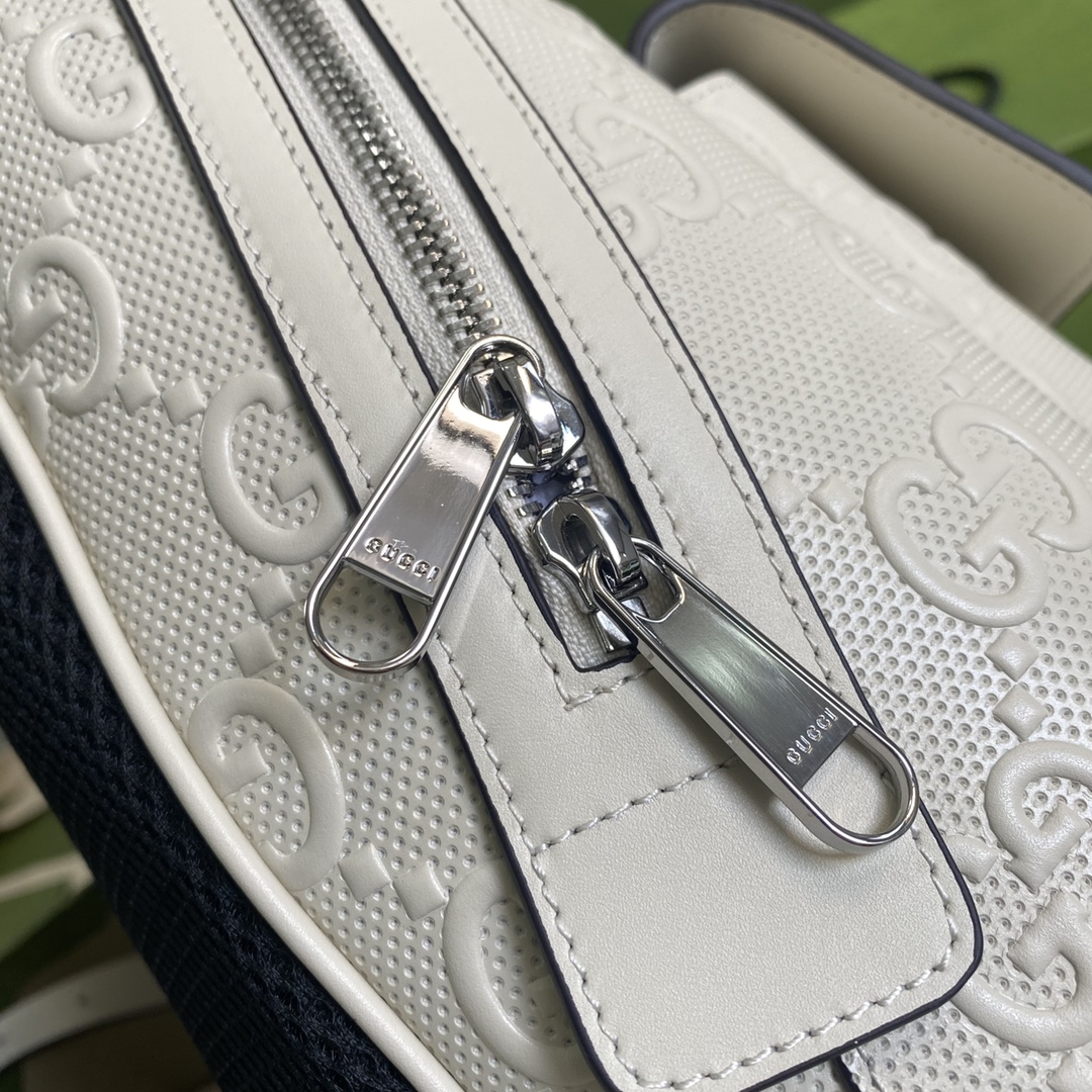 Gvc*1 gg embossed backpack white ‎658579 27 × 37 × 13 cm
