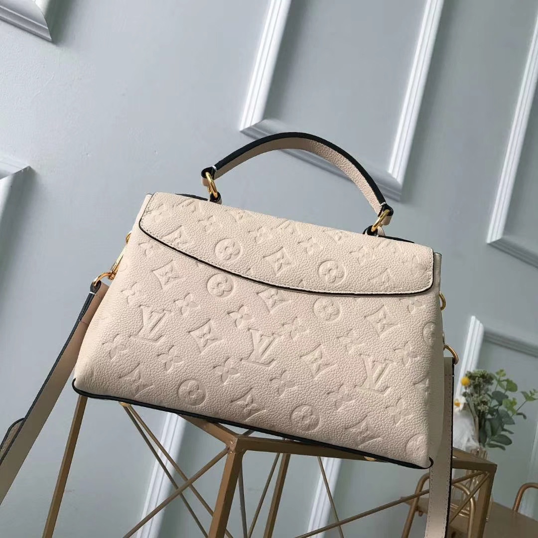 l0vis Vvtt0n georges bb monogram empreinte leather cream m53941 27.5 x 17 x 11.5 cm