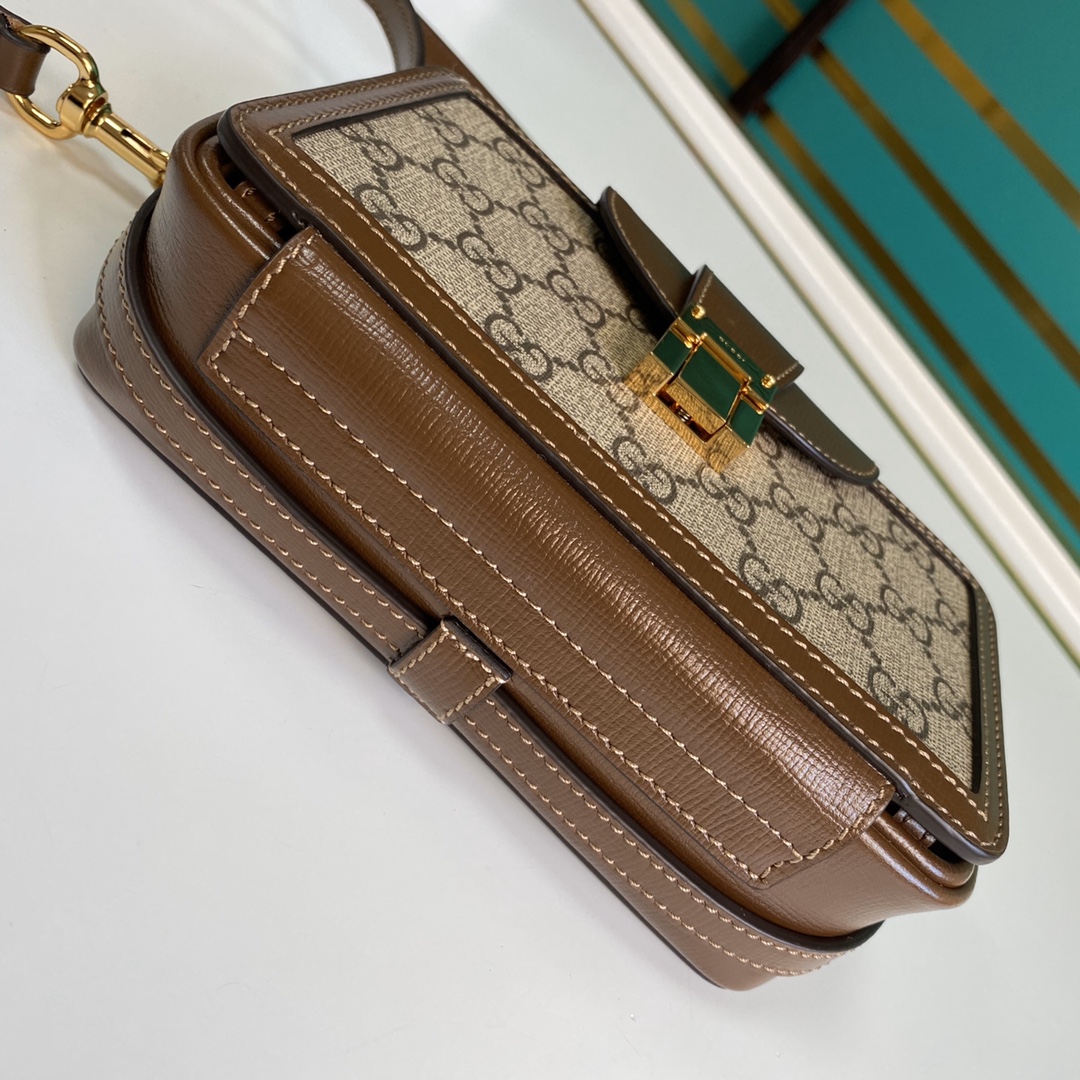 Gvc*1 gg mini bag with clasp closure 614368 18 x 10.5 x 6.5 cm