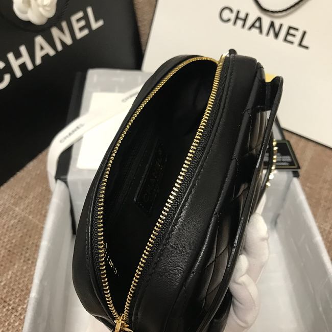 Ch**el cc timeless camera bag black as1757 13 x 20 x 5 cm