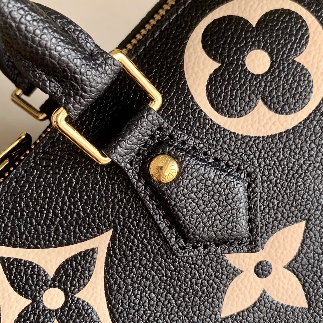 l0vis Vvtt0n speedy bandoulière 25 bicolor monogram pattern black/beige m58947 25 x 19 x 15 cm