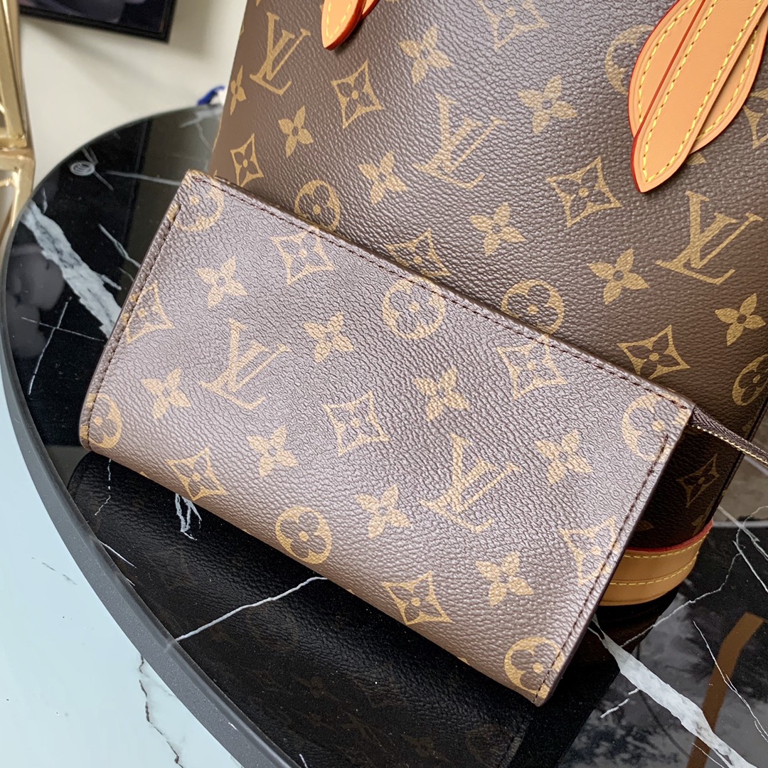 l0vis Vvtt0n bucket pm 23 shoulder tote bag monogram canvas brown m42238 23 x 15 x 26 cm