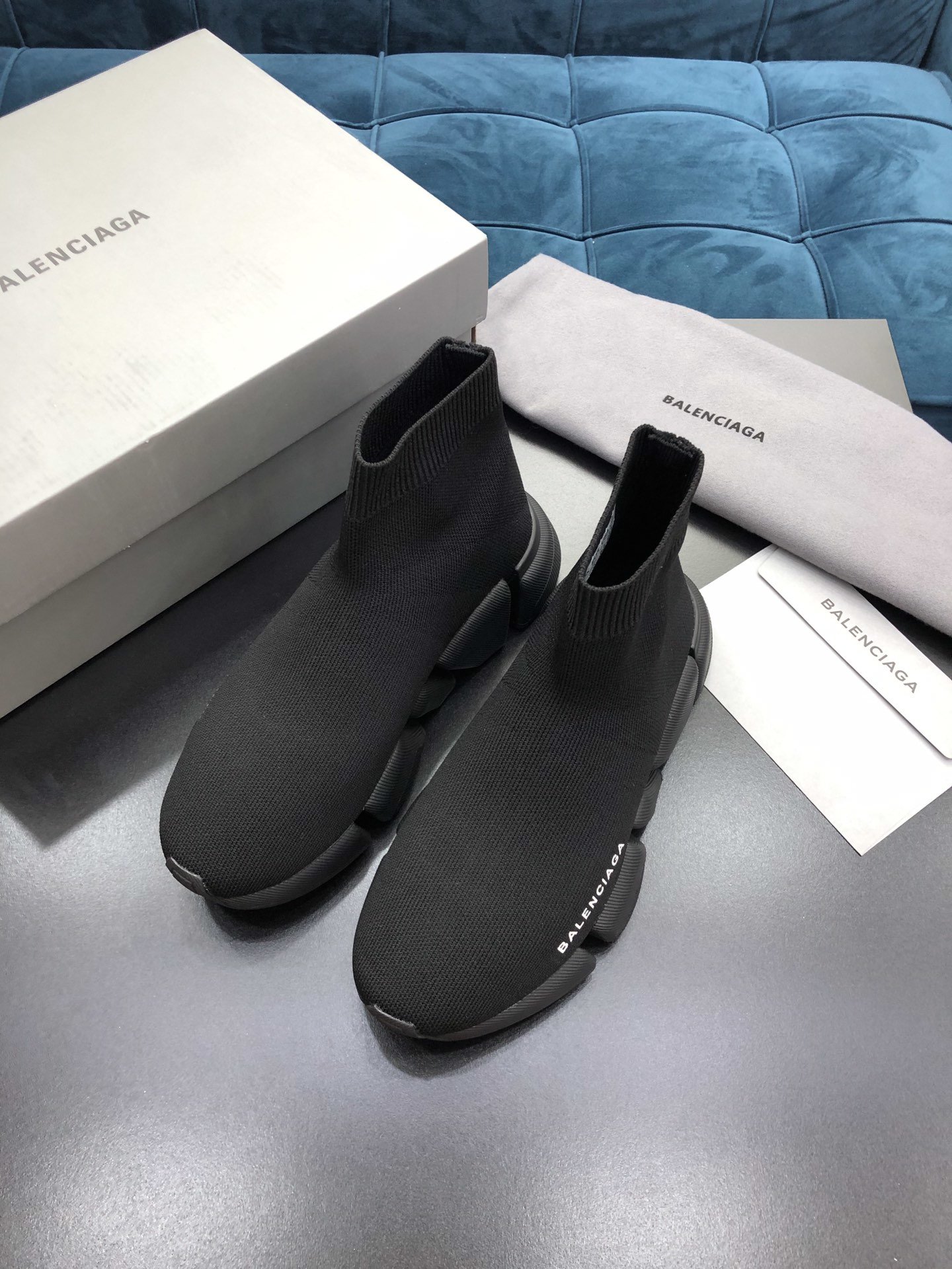 Ba1en*iaga speed 2.0 sneakers 617239 black