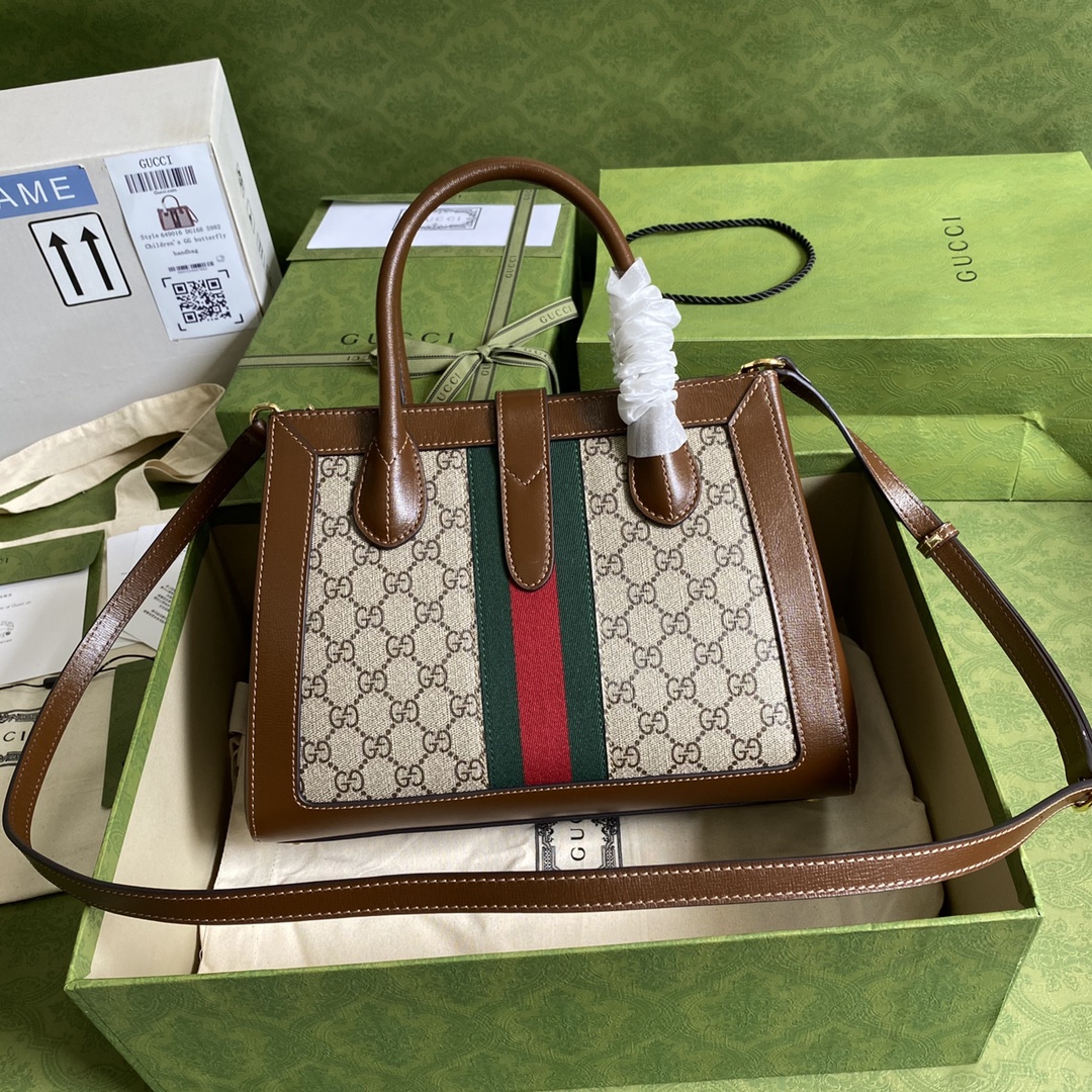Gvc*1 jackie 1961 medium tote bag gg canvas 649016 30 x 24 x 12 cm