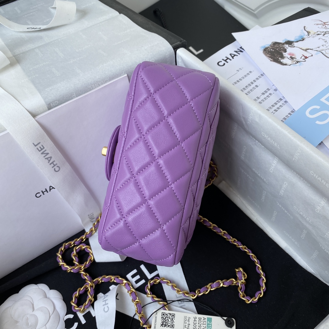 Ch**el as1788 cf mini bag 18cm