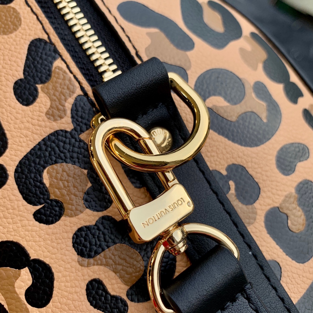 LV SPEEDY BANDOULIÈRE 25 Monogram Empreinte Leather Black M58524 25cX19X15CM