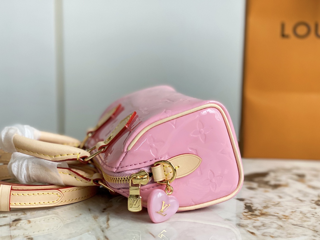 LV Sac Nano Speedy Pink M81879 - 16x10x7.5cm