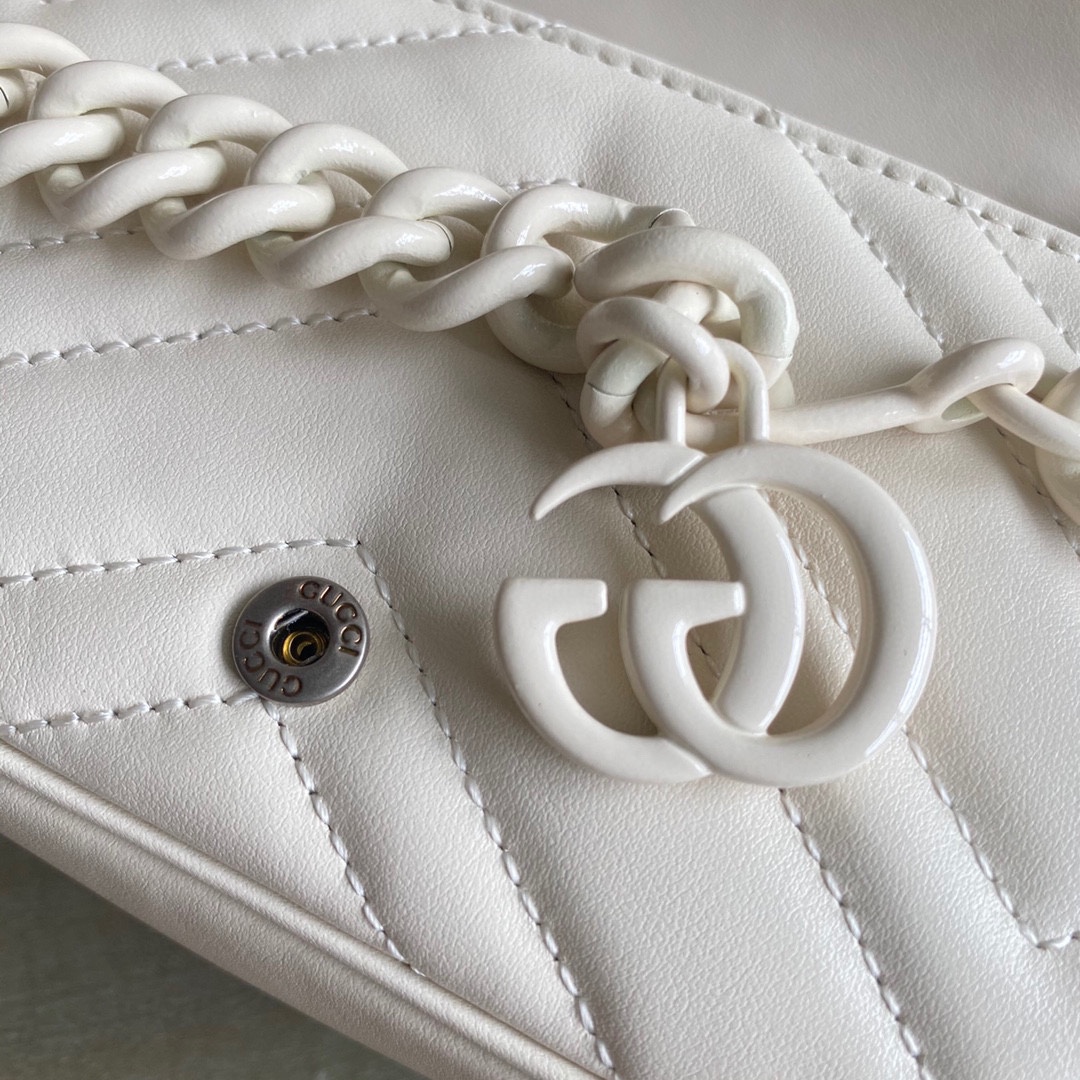 GG Marmont belt bag White 699757 - 16.5 x 10 x 4.5cm