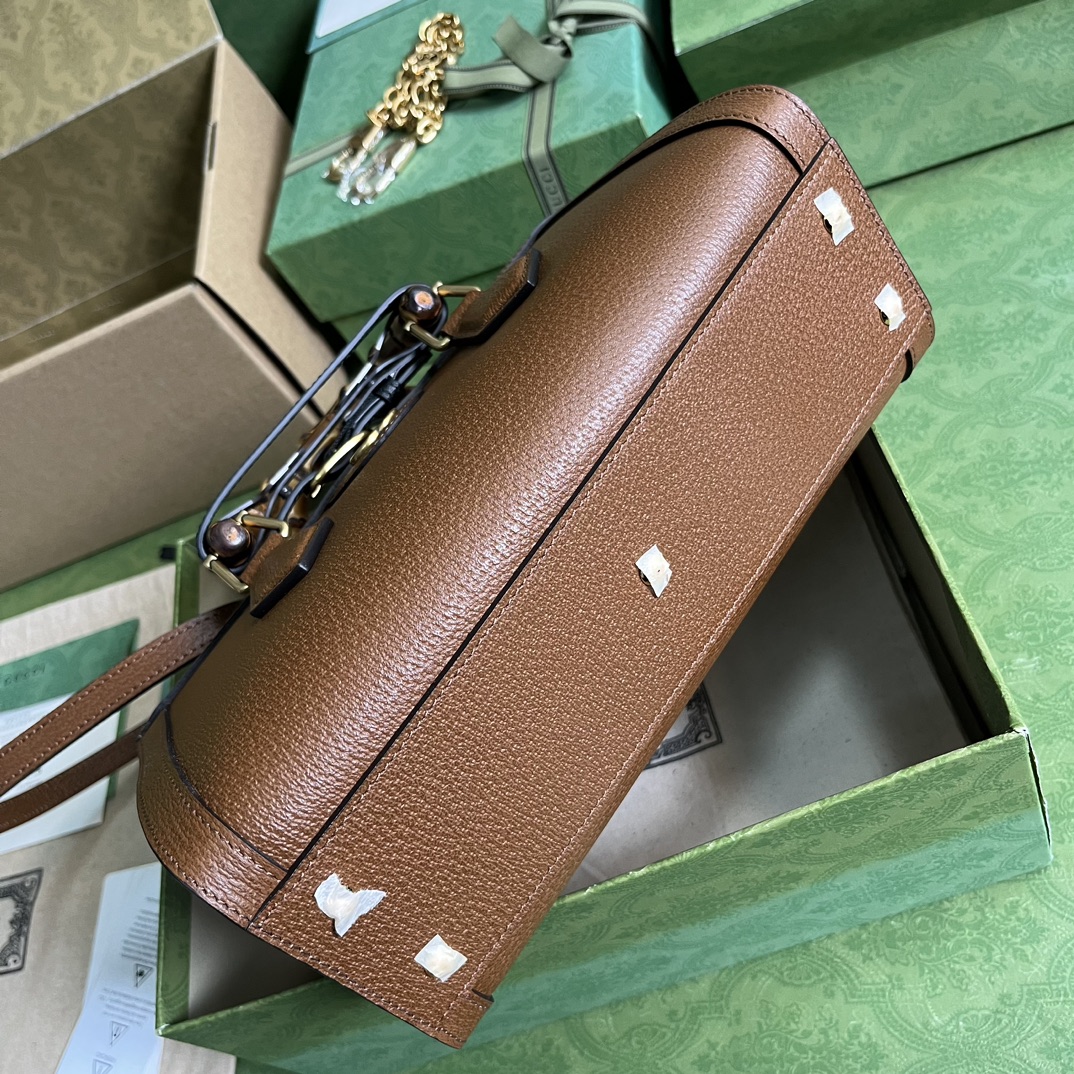 Gvc*1 diana small shoulder bag brown ‎735153 - 27 x 15.5 x 11cm