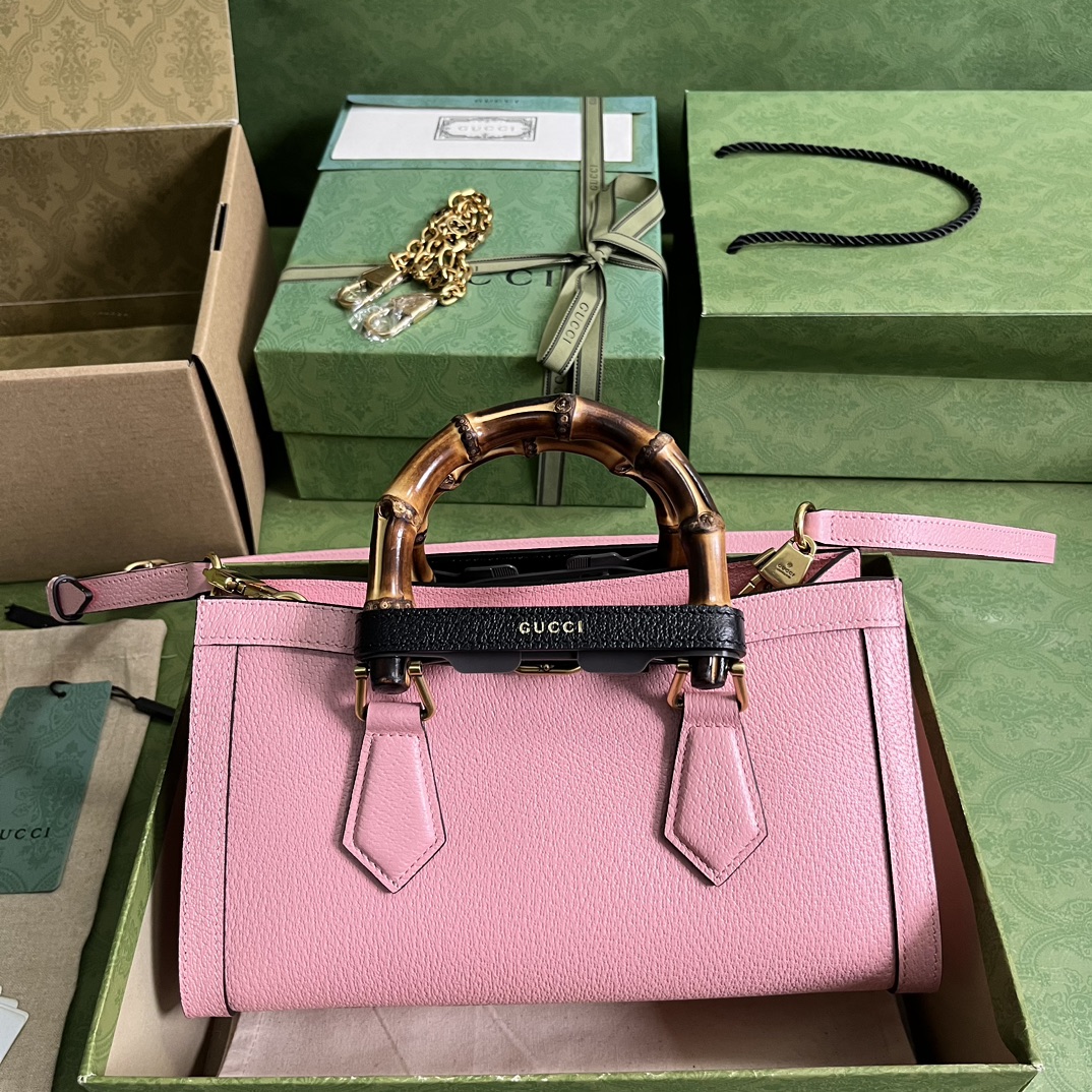 Gvc*1 diana small shoulder bag pink 735153 - 27 x 15.5 x 11cm