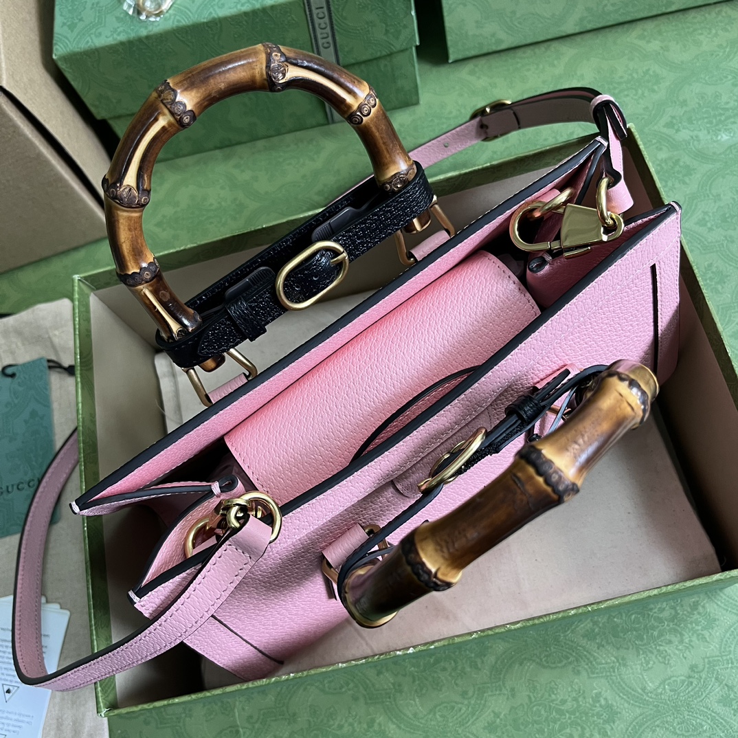 Gvc*1 diana small shoulder bag pink 735153 - 27 x 15.5 x 11cm