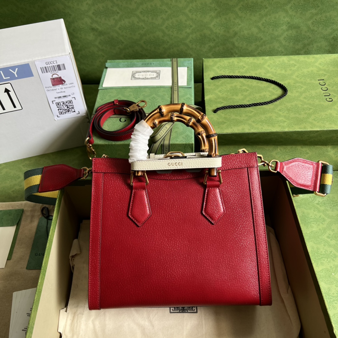 Gvc*1 diana small tote bag red 702721 - 27 x 24 x 11cm
